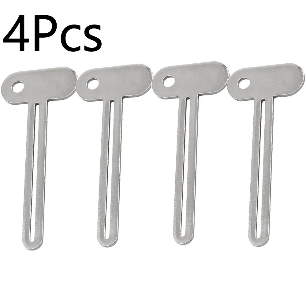 Silver Key-Shaped Tube Squeezer Tool for Toothpaste and Creams Squeezer Hand Cream Face Cleanser Toothpaste Bathroom Accessories