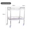Stainless Steel Mobile Instrument Cart for Beauty Salon and Oral Care