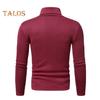 Spring Autumn Men Fitness Top Slim Fit High Collar Stretchy Long Sleeves Solid Color Pullover Fitness Sport Top Winter Bottoming Clothes