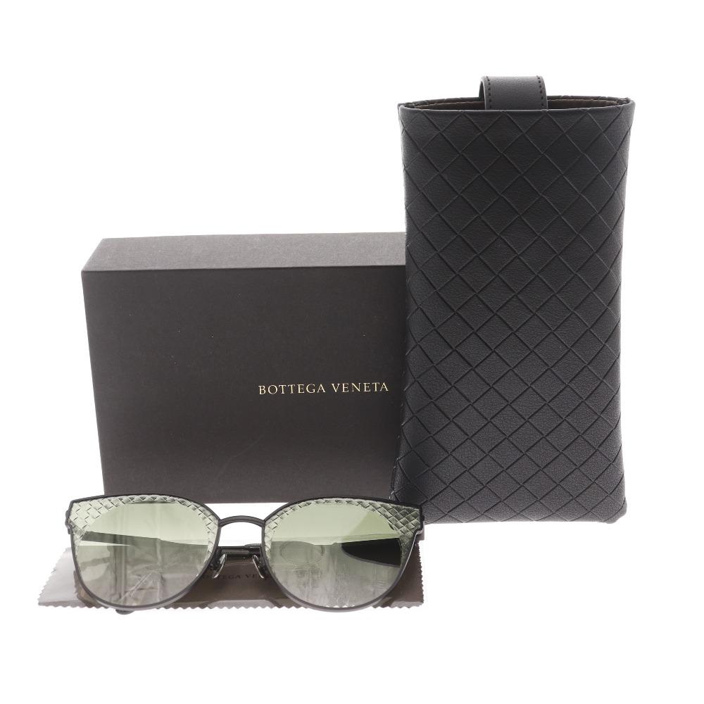 BOTTEGAVENETA Intrecciato Sunglasses Brown Metallic/plastic Unisex Used
