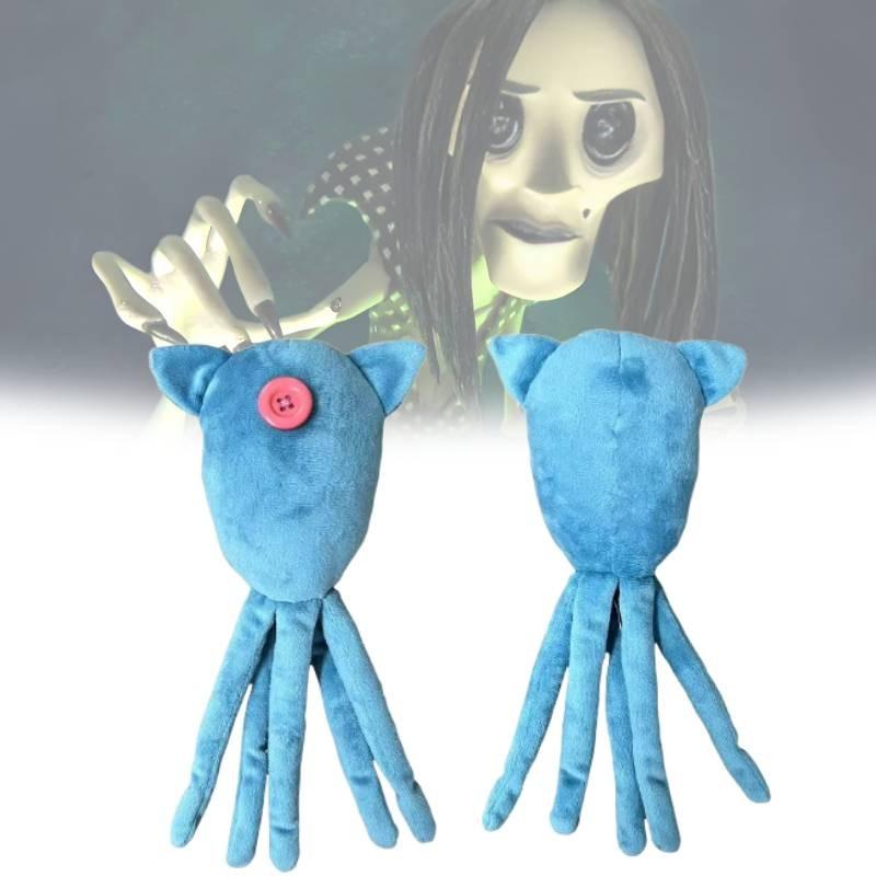 Entzückende Coraline Tintenfisch Plüschpuppe mit weichem Kristall-Samtmaterial für Kinder
