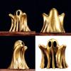 Halloween Metal Ghostly Miniature Sculpture Compacts Decors For Modern Home Office Interior Styling Ornament Gift