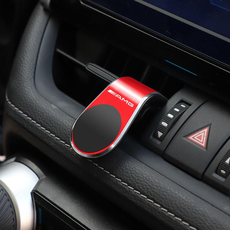 Magnetic Car Phone Holder GPS Navigator Stand Valve Cover For Mercedes Benz AMG GLE GLS CLA CLE GLC CLS GLA W223 W213 W206 W464