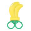 Paper Scissors Cute Cartoon Banana Shape Soft Handle Scissors with Magnet for Student Kids for Home