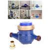 WaterFlow Meter Water Meter 15mm Cold Water Meter withFittings for Garden & Home Usage