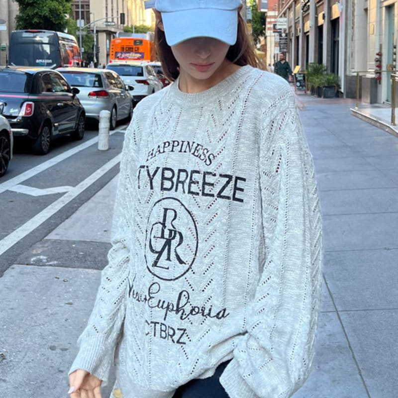 CITYBREEZE Circle Logo Embroidered Ball Cap_DENIM