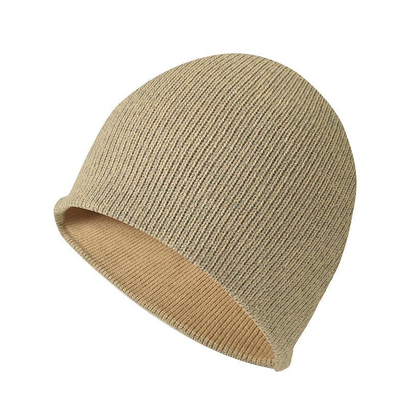 Night High-brightness Reflective Knitted Hat Men's and Women's Sports Hat Cycling Skiing Cold-proof Cold Hat Warm Wool Hat
