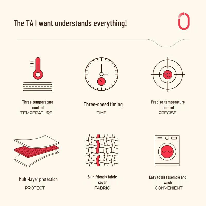 Rainbow 3-Setting Heated Seat Cushion