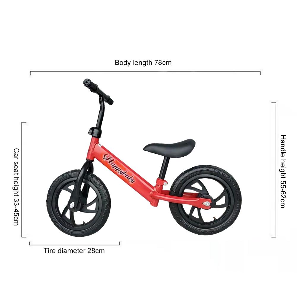 Toddler Training Bicycle for Boys Girls Kids Balance Bike with Pedals & Training Wheels Balance Bike 12 Inch Wheel Bicycle Child