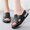 35-40 Summer Women's Large Fashion Solid Color Thick Soled Tall Sandals Anti Slip Slippers Women's Shoes