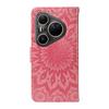 For Huawei Pura 80 Ultra Leather Wallet Case Sunflower Imprinted Phone Cover