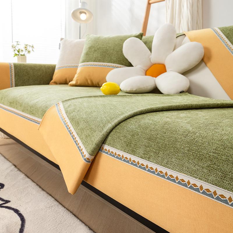 Sofabezug Neues Sofakissen Handtuch Rutschfestes Vier Jahreszeiten Universalkissen Einfaches Modernes Bezugsstoffkissen