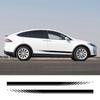 Car Body Wrap Decals Waist Line Decors Film Automobile Door Side Skirt Vinyl Stickers Car Accessories For Tesla Model 3 S X