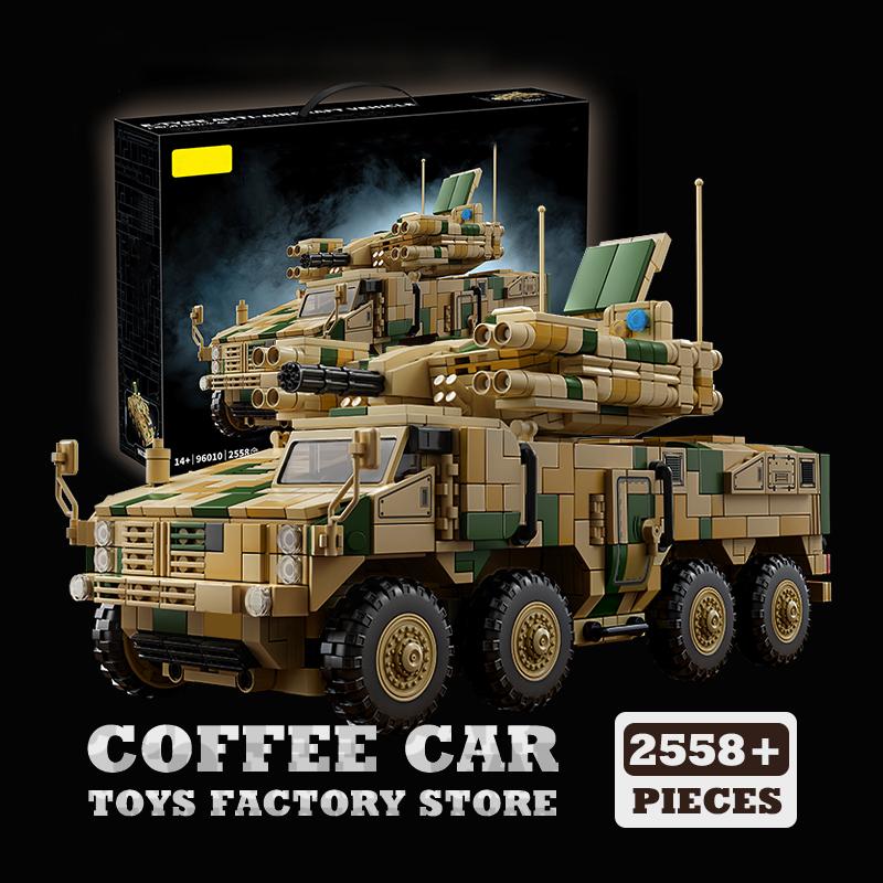 NEW Military Heavy Tank Building Bricks Army 625E Anti-aircraft Vehicle Model WW2 Armored Panzer MOC Blocks Toys Adult Kid Gifts