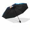 1 pièce Parapluie d'extérieur Nuit de Lune avec Chat - Ouverture/Fermeture Automatique, Design Pliable en 3 Parties Portable avec Structure en Fer à 8 Baleines, Cadeau Parfait pour les Fans et les Voyageurs