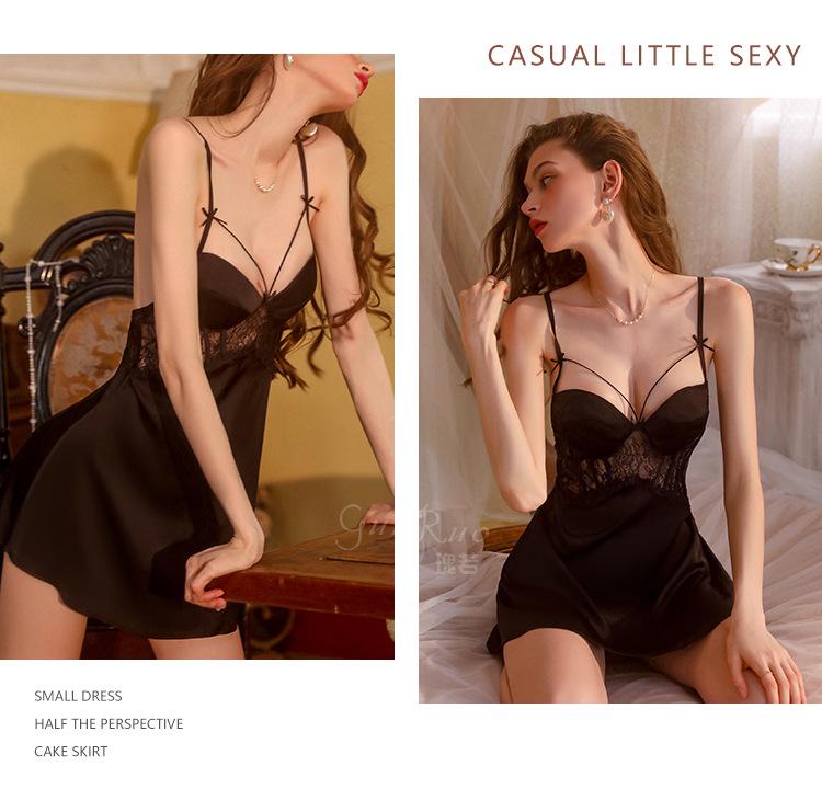 Gorgeous Backless Satin Nightgown and Outer Robe Set for Women - Summer Casual, Breathable Homewear 