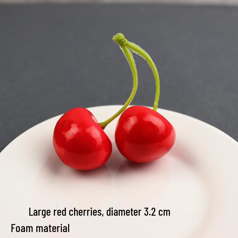 Artificial Fruit Props: Cherries, Lemon, Orange, Banana, Apple