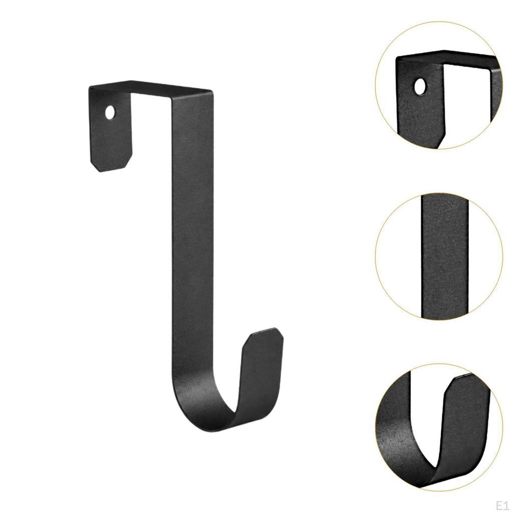 4x Back of Door Hook Sturdy Over Hooks for Towels Hanging Coats Bedroom