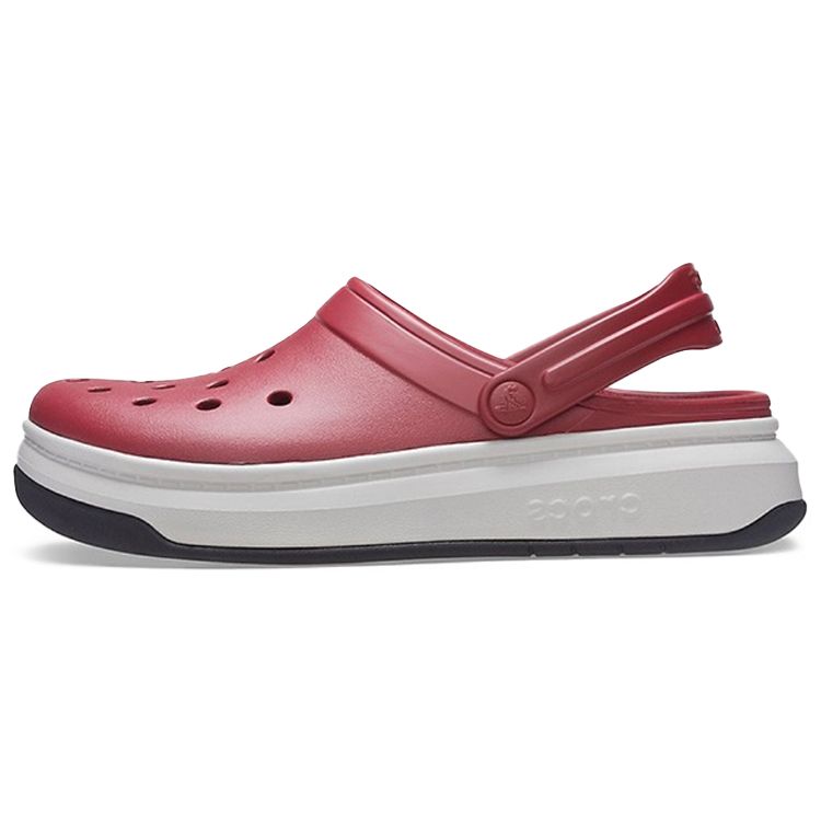 Crocs Band Full Force Thick Sole Clogs Unisex Footwear Red 206122-6RU