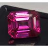 Emerald Cut Natural Dark Pink Sapphire 10-12 Ct Stunning Certified Gemstone