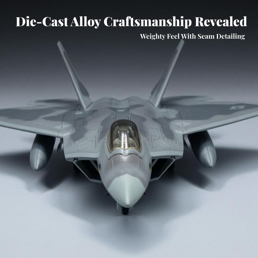 Fighter Jet Model No Assembly Required Static Aircraft Non-Powered