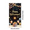 Celebration Banner Balloons Decoration Banner for Retirement Gift Box Design Retirement Banner for Adult Celebration