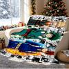 Jujutsu Kaisen Muster Decke für Heimdekoration, Bett, Sofa, Autoreise, Camping, Geeignet für alle Jahreszeiten, Geburtstags-Weihnachtsgeschenk