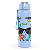 1PC I Was Six Now Im Seven Bruh Letter 750ml Color Plastic Sports Water Bottle Leakproof Flip Straw Lid Suitable for Sports Office Home Use