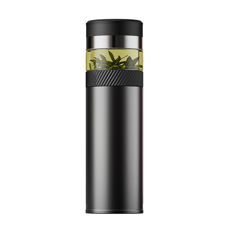 316 Stainless Steel Insulated Smart Cup with Tea-Water Separation, Double-Layer Vacuum, Custom Business Gift Logo