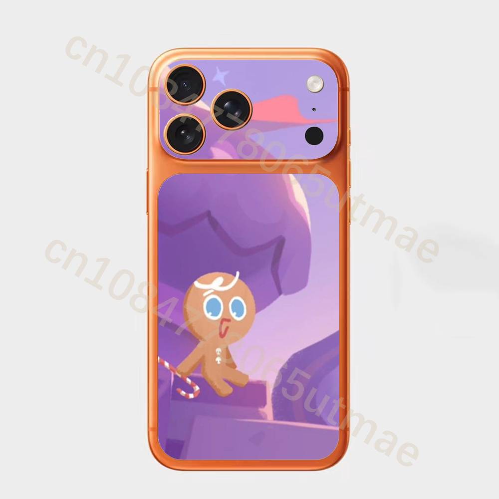 

C-Cookie Run K-KingdomS Fiber Skin Wrap Change Case for iPhone 17Pro,17Pro Max Back Sticker Cover iPhone17promax