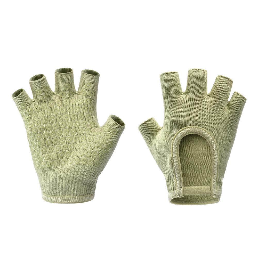 Guanti Sportivi a Mezza Dita Yoga Traspiranti Migliorata Presa Multicolore Guanti Pilates Professionali Antiscivolo Fitness Guanti da Ciclismo