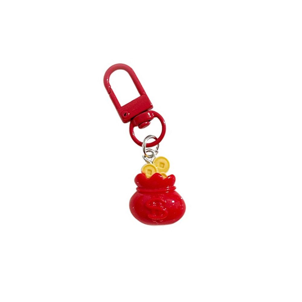 Firecracker Chinese Knot Pendant Lucky Bag Red Lantern Keyring  Birthday Gift