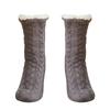 Men Winter Socks Plush Thick Warm Soft Non-Slip Mid-Calf Home Floor Socks Hosiery