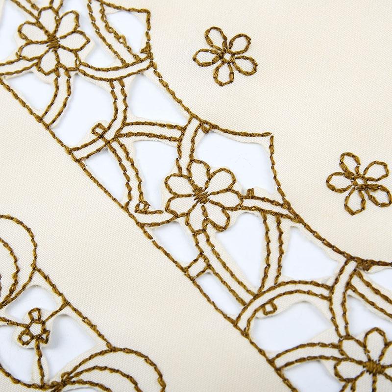 Table Runner Embroidery Lace Fabric Flower Translucent Tablecloth Decor Top Sale