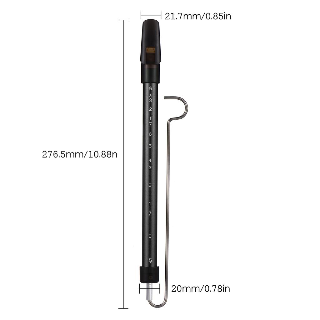 Metal Slide Whistle Scale Sliding Flute with Steel Sliding Rod Musical Instrument Toy for Children Kazoo Flute for