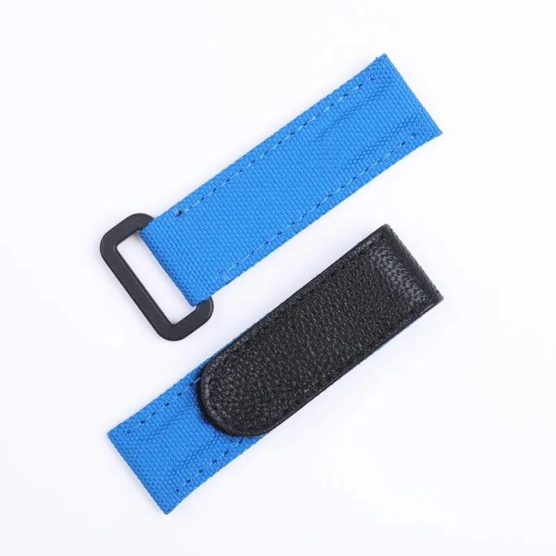 

Nylon Watch Strap for Omega Tudor Rolex Daytona Black Green Water Ghost Yacht Famous Watchband 20mm Men Bracelet 20mm синій