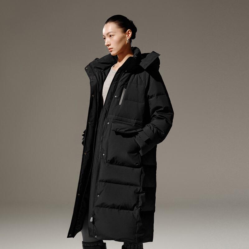 Aolaiyi Snow Armor Series 2025 Women's Long Hooded Duck Down Jacket