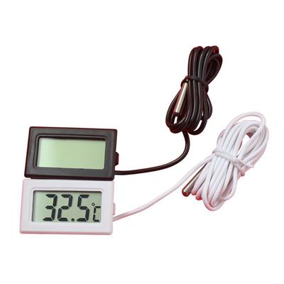 Mini-LCD-Digitalthermometer mit wasserdichter Sonde, praktischer Temperatursensor für den Innen- und Außenbereich, für Kühlschrank, Kühlschrank, Aquarium