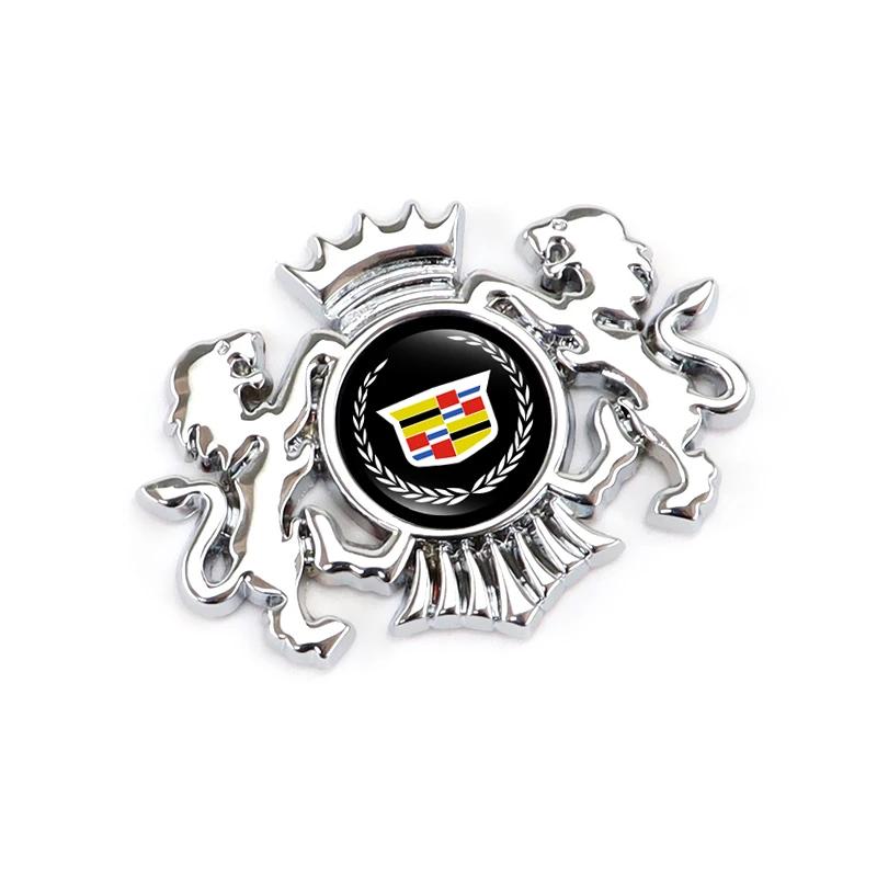 Car Lion 3D Sticker Decal Decoration for Cadillac Escalade CTS ATS SRX BLS XT4 XT5 XT6 STS XTS SLR XLR CT4 CT5 CT6 Accessories