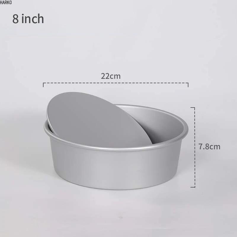 Useful Birthday Cake Mold Shaped Aluminum Alloy Anode Live Bottom Cake Mold Baking Tray Mold Bakeware Tools 4/5/6/7/8/9/10 Inch