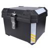 Motorcycle Top Case 45L Large Capacity Stainless Steel Motorcycle Trunk Waterproofing Detachable Luggage Storage Case
