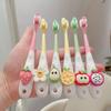 1 Cartoon Fruit Themed Toothbrush | Soft Microfiber Bristles, Gentle On Gums, Easy-Grip Handle, Ideal for Oral Care and Birthday Gifts