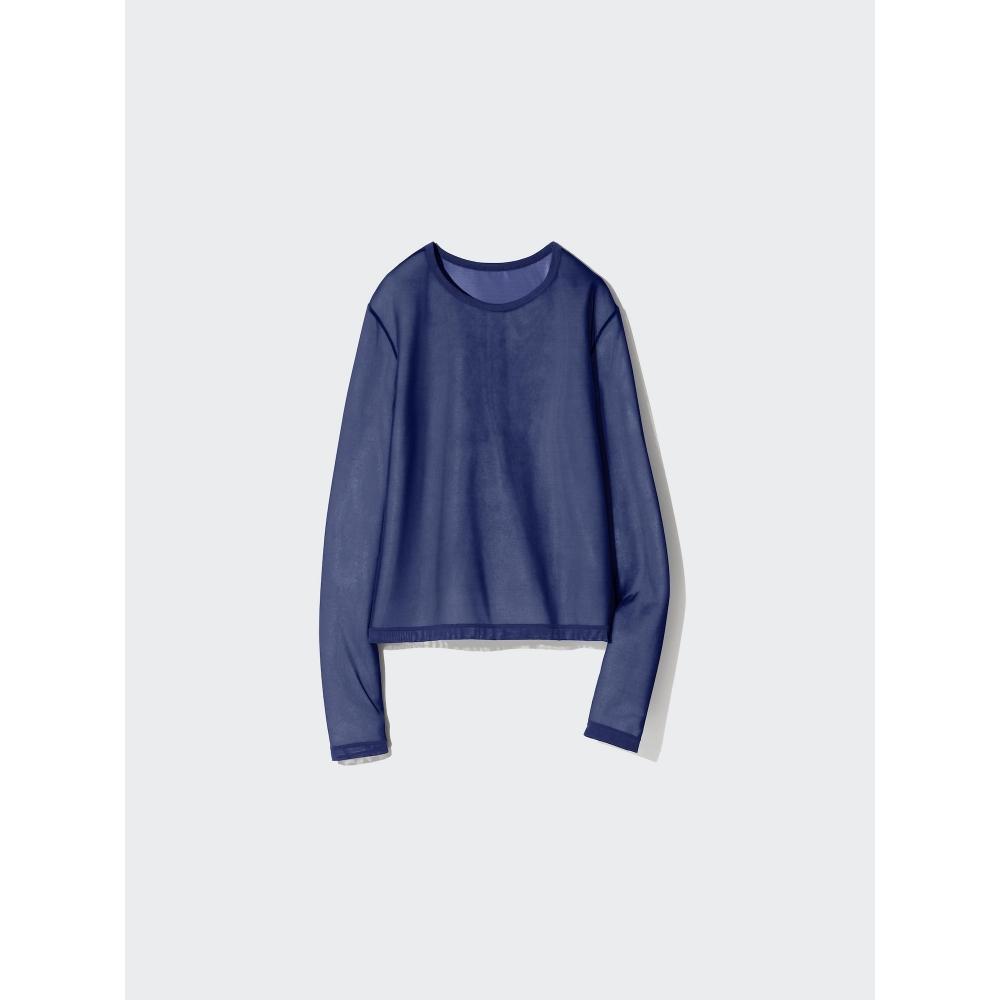 Uniqlo Japan Sheer Mesh Crew Neck Tee