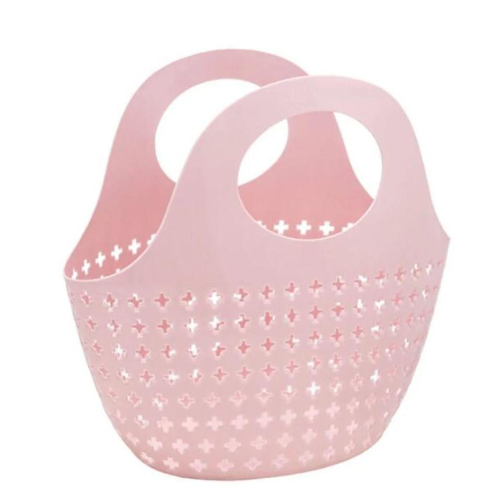 Plastic Shower Basket Mesh Wash Storage Basket Shopping Basket Laundry Basket  Bathroom