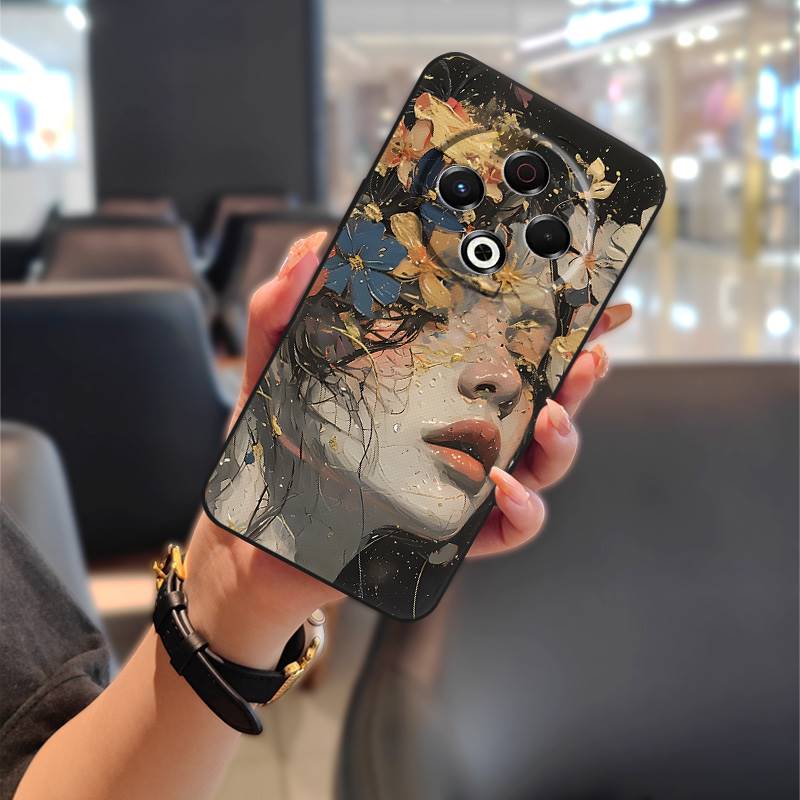 Soft case TPU Phone Case For Tecno Spark30 4G/KL6 Cute Back Cover Phone Pouch Waterproof Durable Oil Painting Full wrap