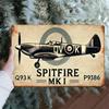 GarageAviationPro Spitfire P93K Metalen Wandkunst Retro Vliegtuigbord voor Garage Bar Badkamer Decoratie