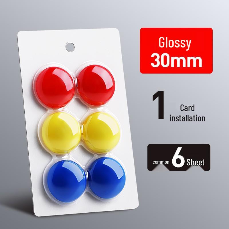 Round Colored Whiteboard Magnet Clips - Strong Magnetic Hold for Blackboard & Whiteboard