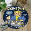 1pc NUKA-BOMBS Fallout1 Print Round Carpet Chair Round Carpet Suitable for Bedroom Living Room Home Decorative Carpet