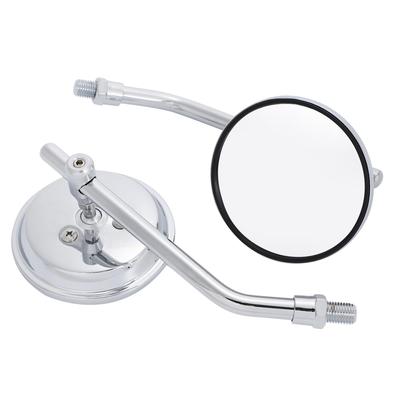 Nakira Motorcycle Mirror 0.4 Inch (10 Mm) Cross Cub Hunter Cub Monkey 125 Ducks 125 Silver