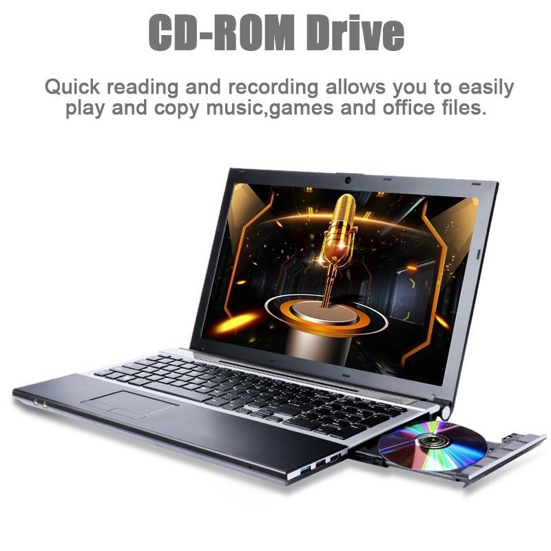 Buy 15.6inch FHD 1920*1080P Intel I7 CPU 8GB RAM 512G SSD/1T HDD DVD